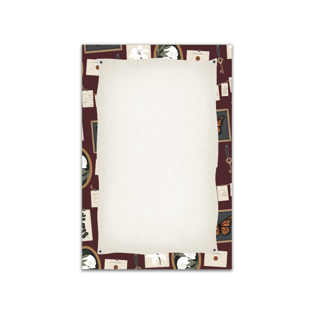 4x6 Notepad Dark Academia