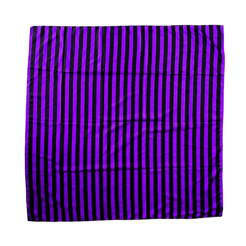 Purple and Black Striped Tarot Cloth
