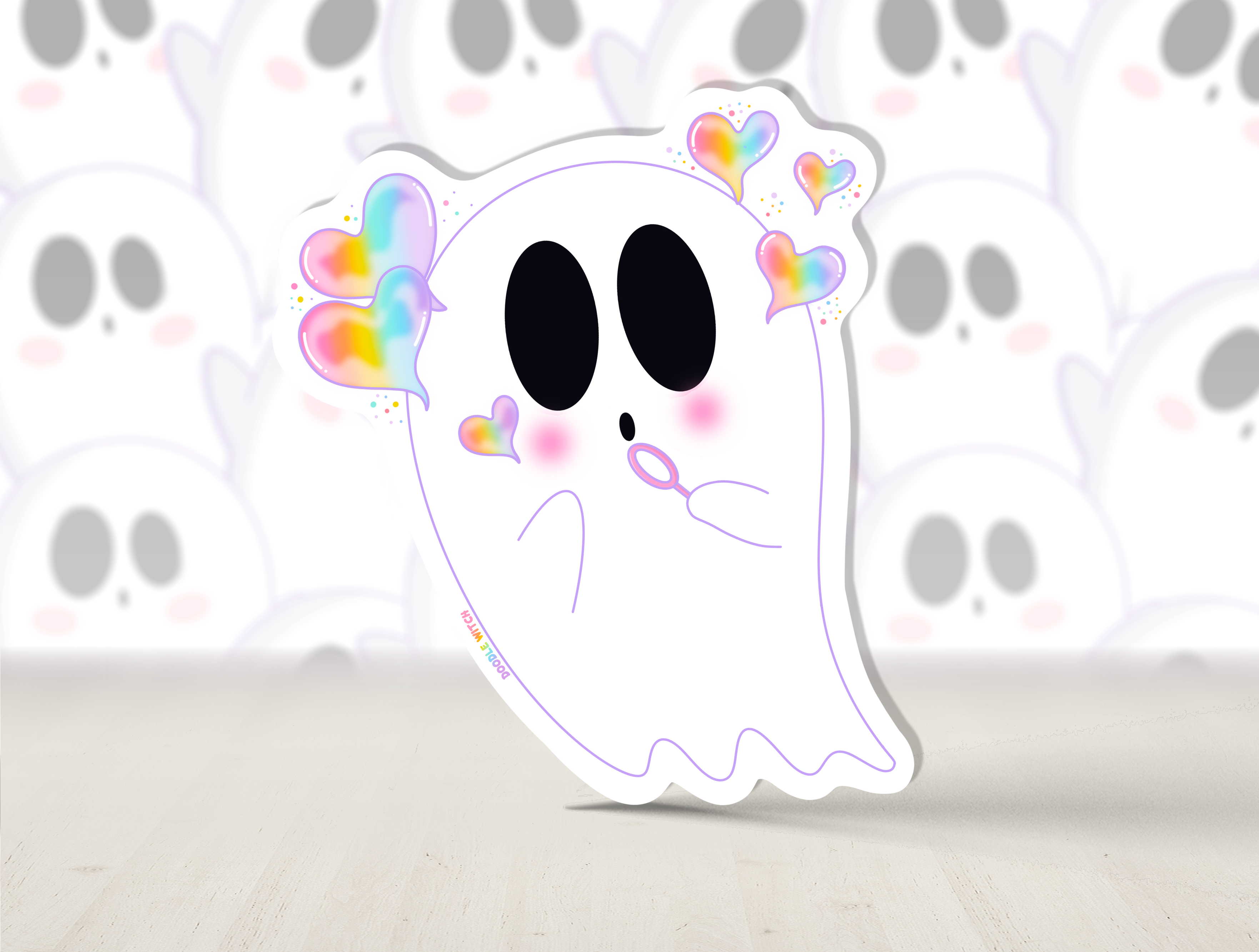 Blowing Bubble Ghosts, Ghost Stickers