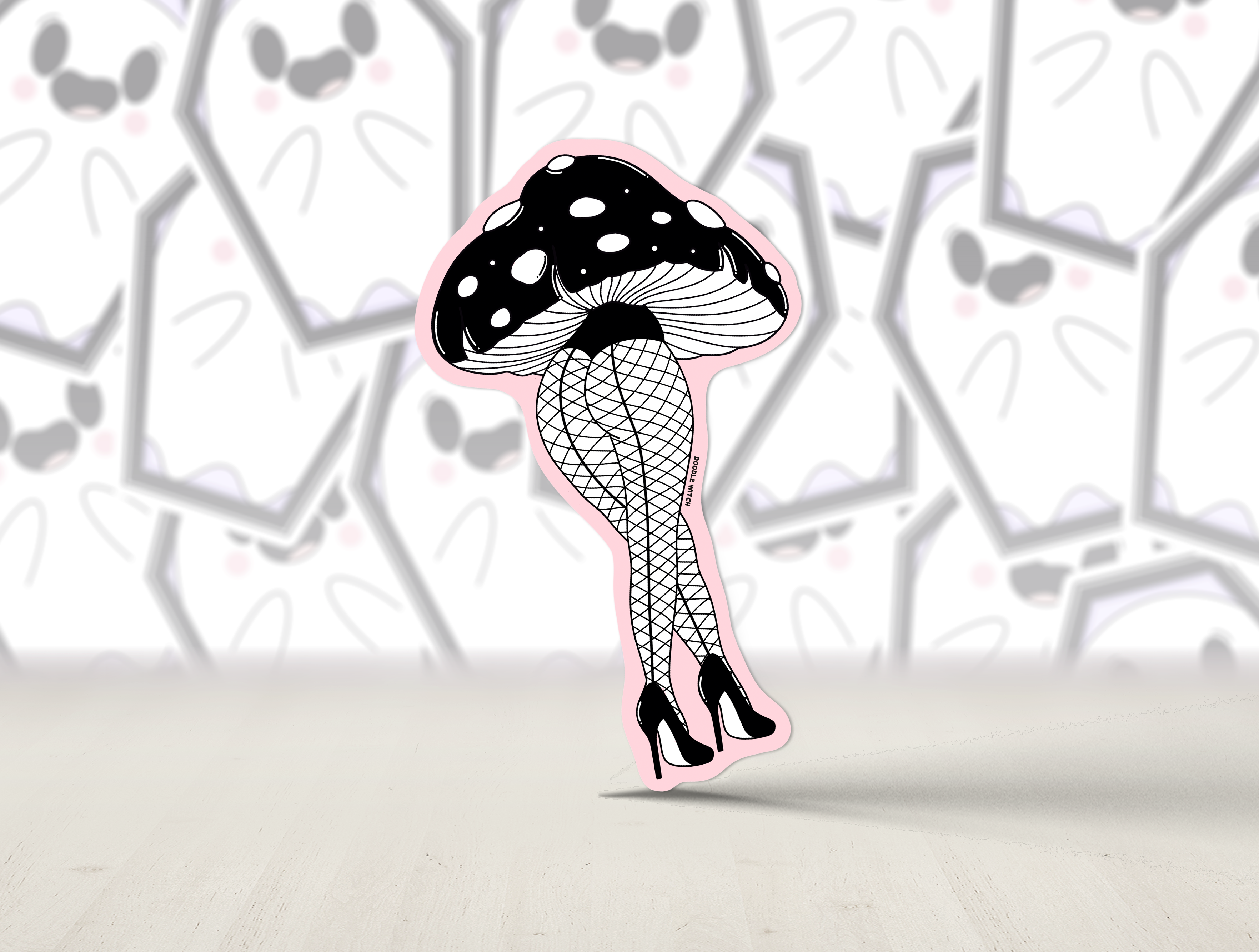Mushroom Legs Sticker
