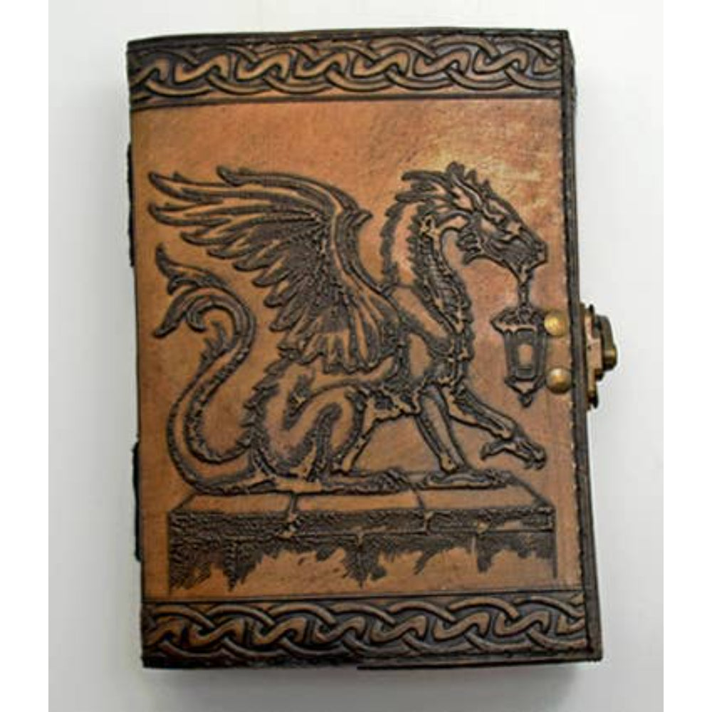 Dragon With Lantern Leather Journal