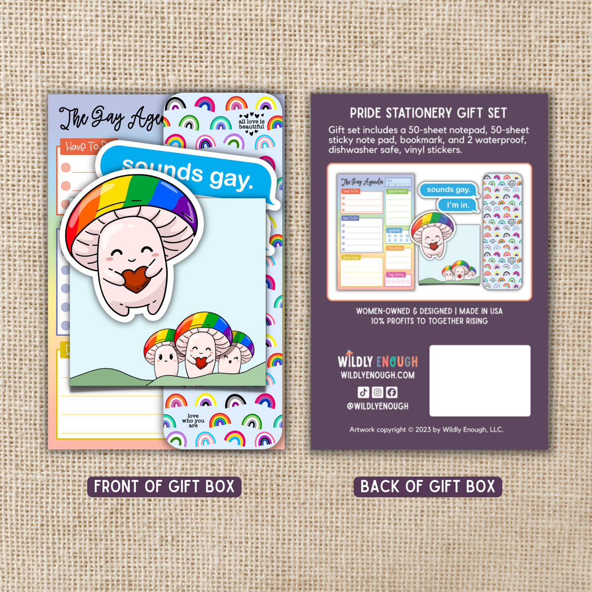 Gay Pride Boxed Stationery Gift Set