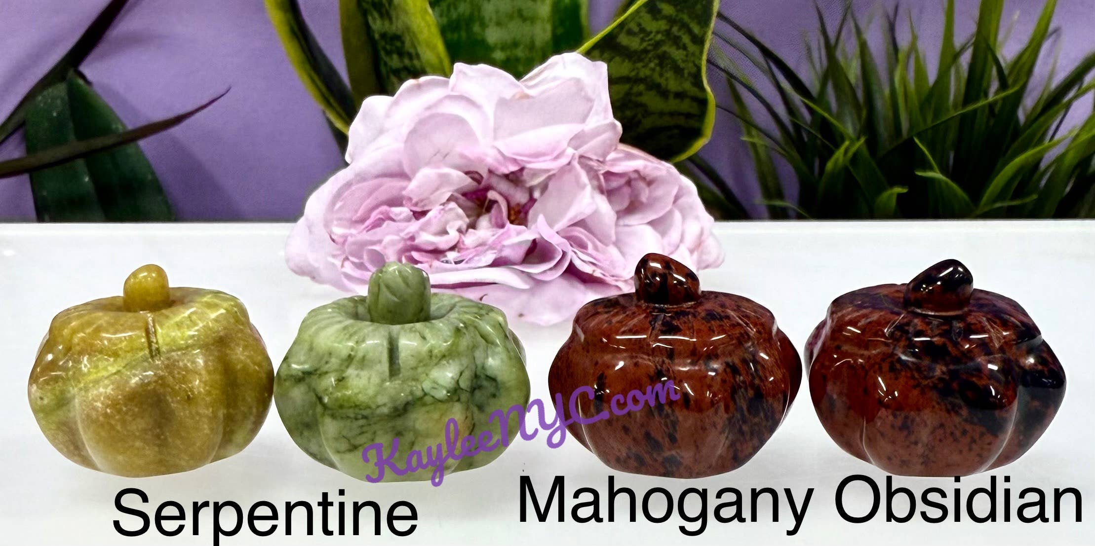 Assorted Stone Pumpkins