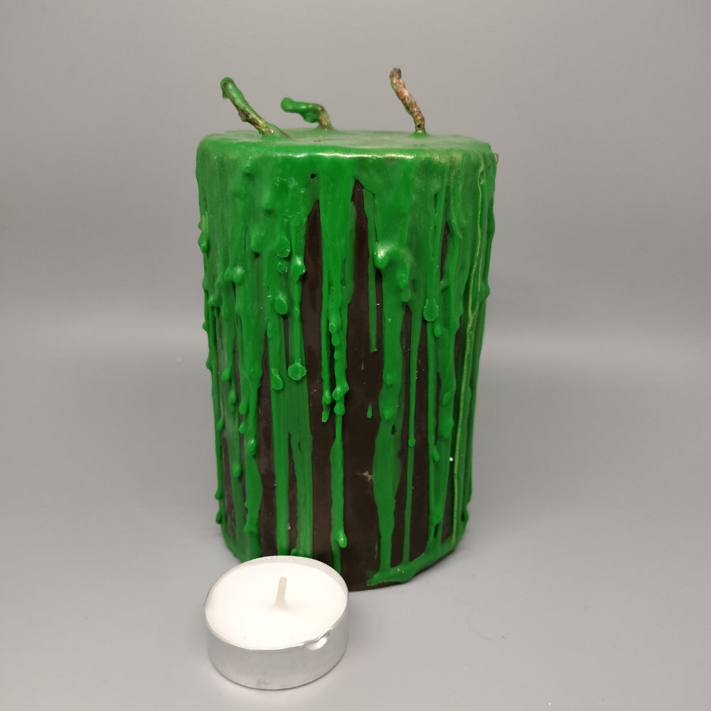 Gothika Beeswax Candle Green Witch