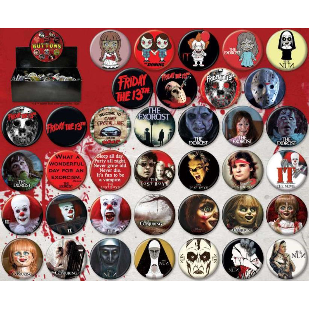 Horror Button 1 inch