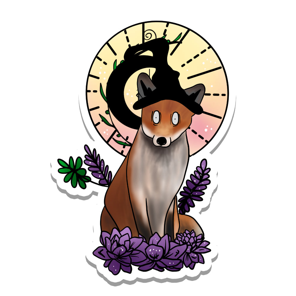 Fox Witch Vinyl Sticker
