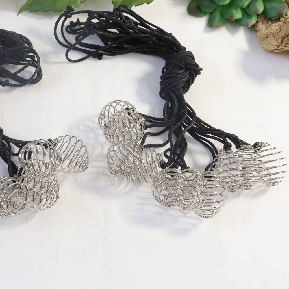 Silver Cage Necklace