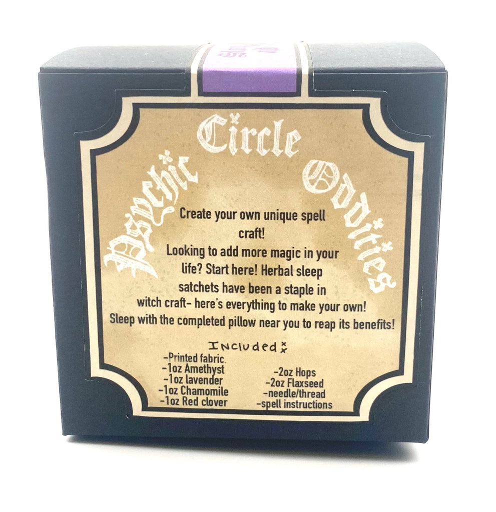 Witches Dream Pillow Kit - Sleep Aid! Witchcraft Psychic circle oddities   