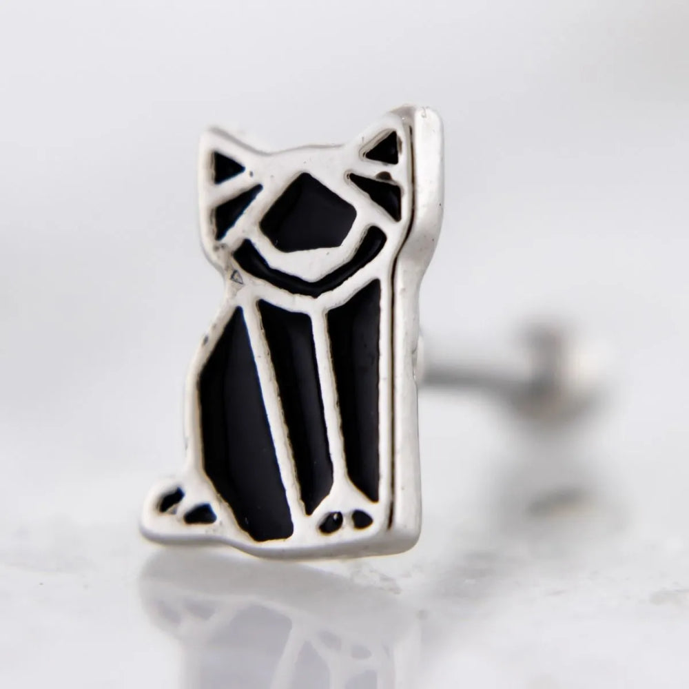 16g Barbell Geometric Cat Jewelry Metal Mafia   