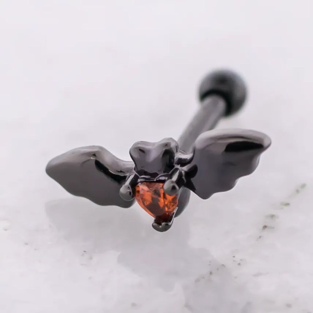 16g Barbell Heart and Bat