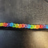 Ribbon Chokers with Handmade Sequins Rainbow on Black
