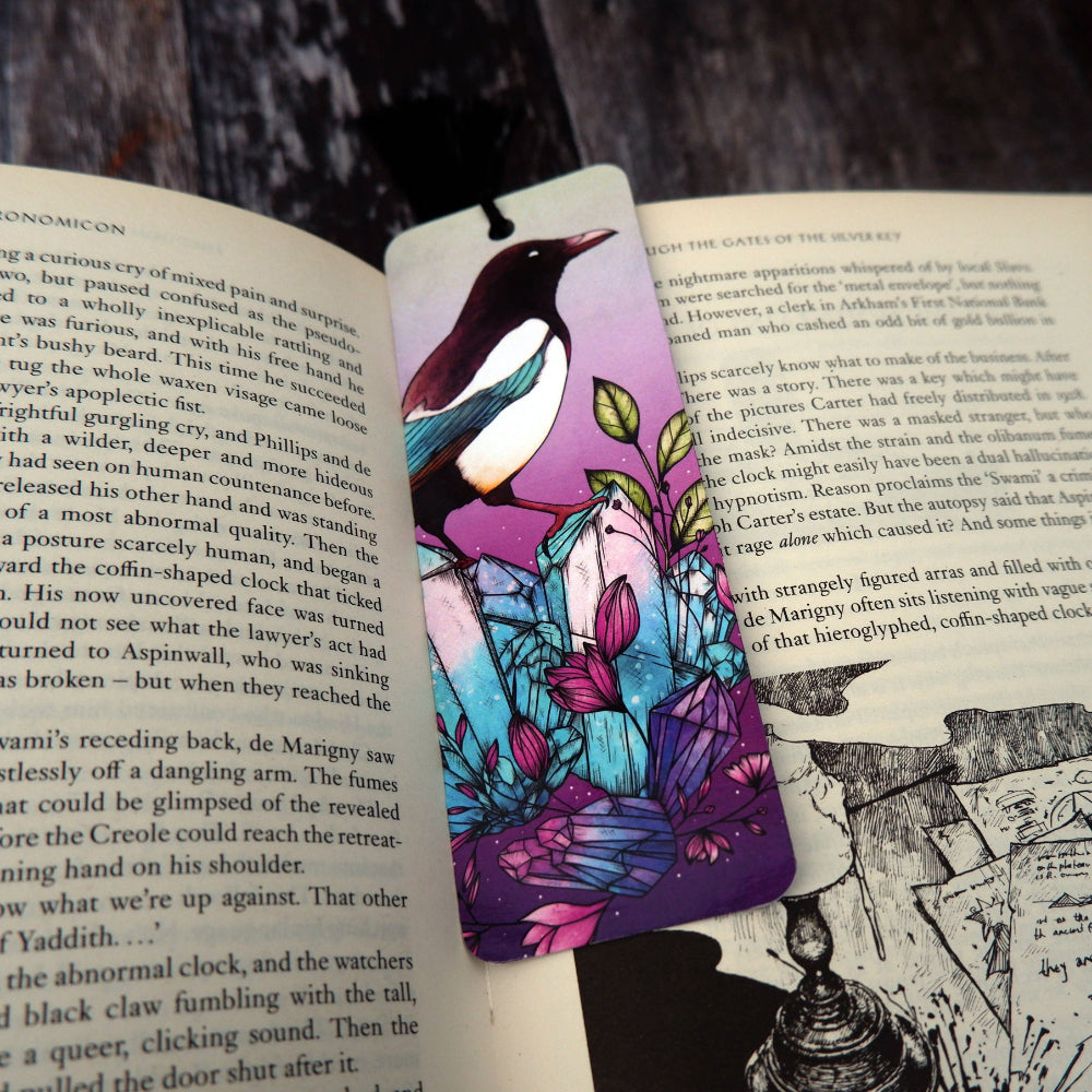 Crystal Magpie Bookmark Stationery Print is Dead   