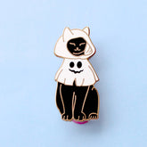 Ghost Costume Cat Enamel Pin