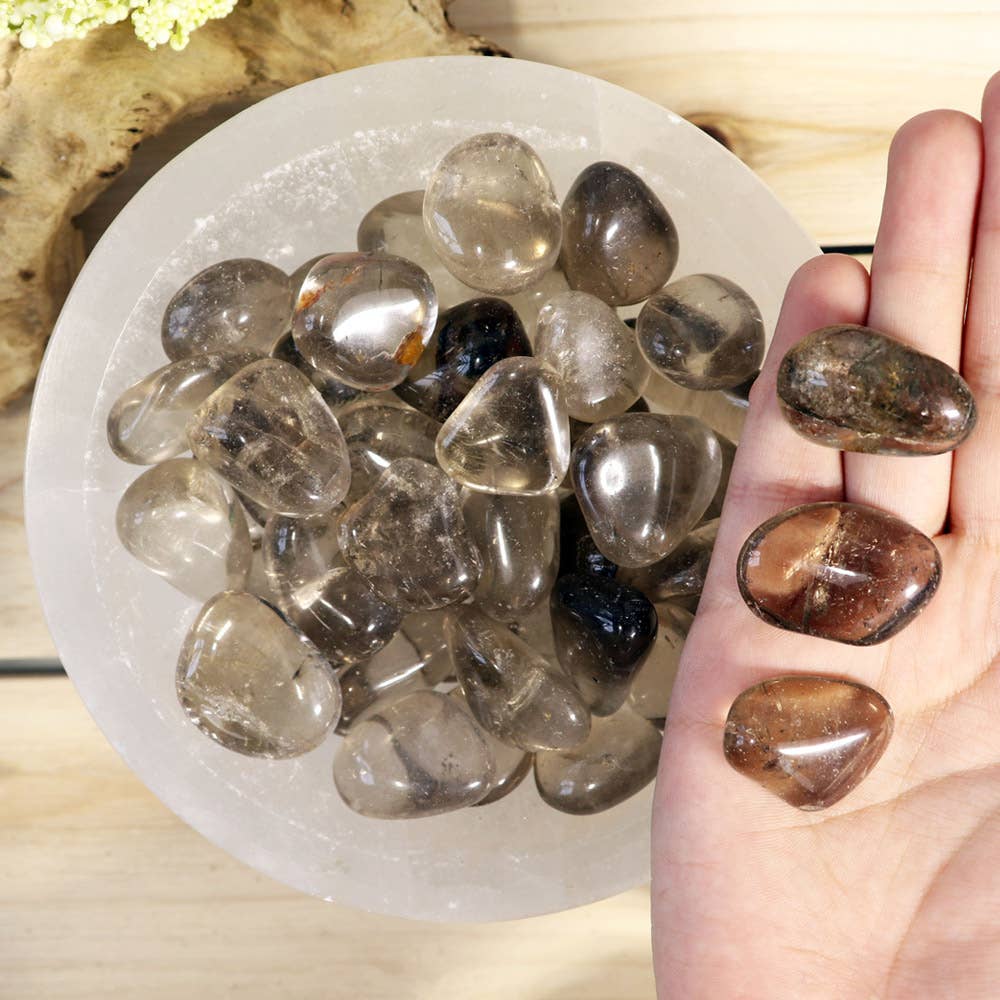 Smoky Quartz Tumbled Crystal Witchcraft Natures Artifacts Inc   