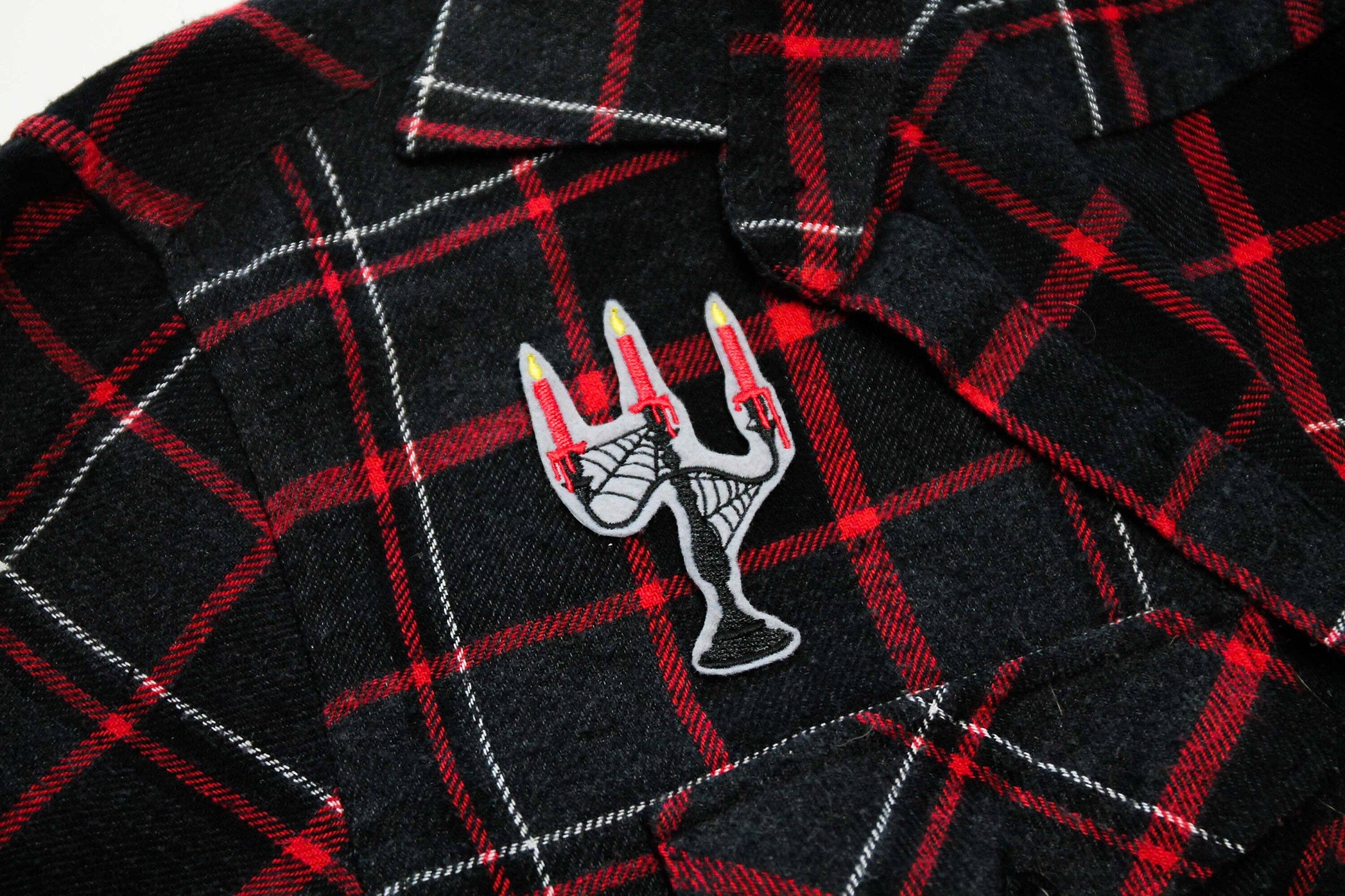 Candelabra Iron On Patch
