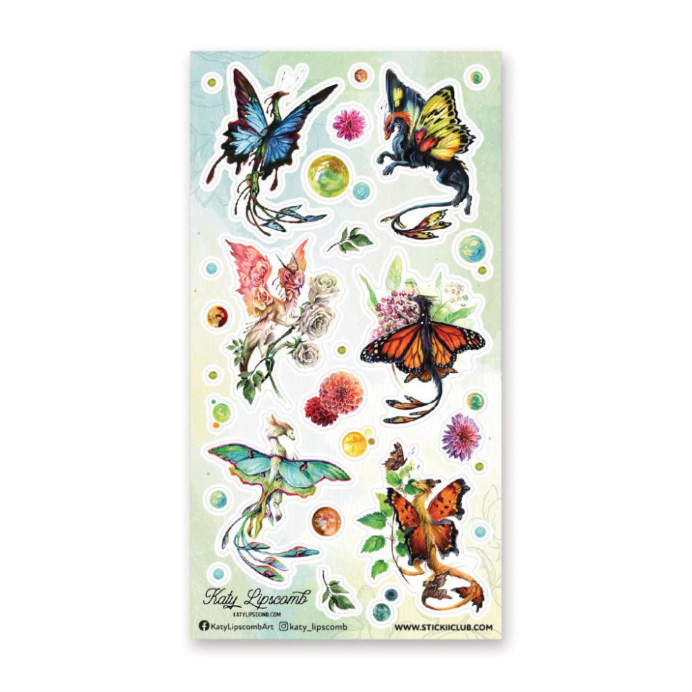 Dragon-Flies Sticker Sheet Sticker STICKII   