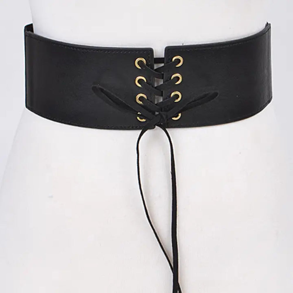 Corset Belt with Ribbon Detail