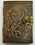 Dragon Pair Embossed Leather Journal