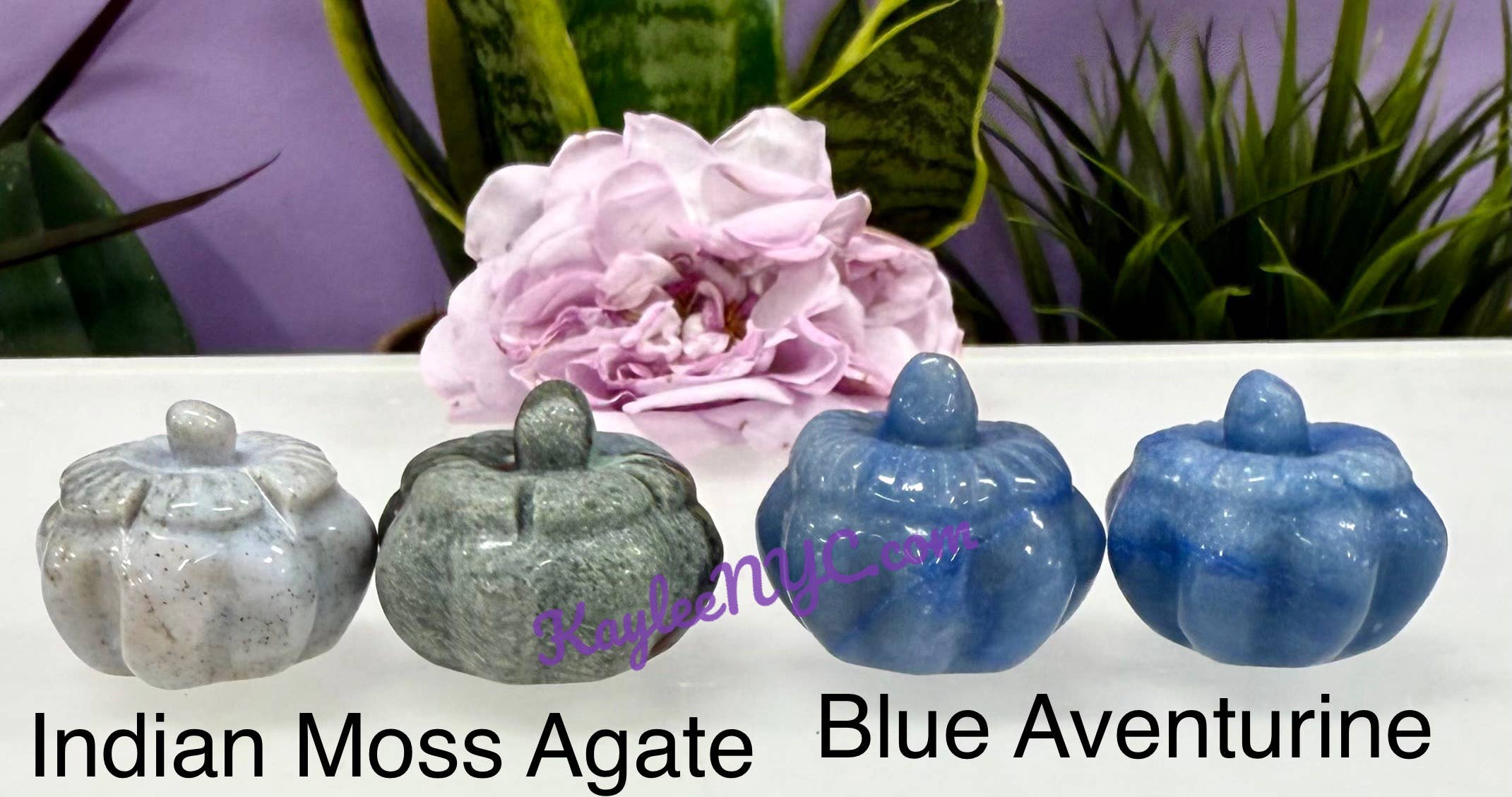 Assorted Stone Pumpkins