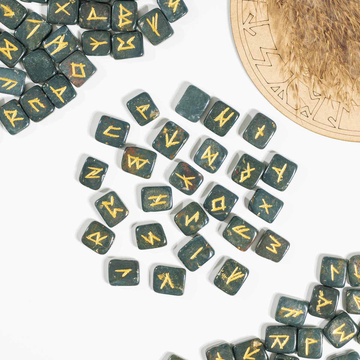 Futhark Rune Set Bloodstone