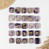 Futhark Rune Set Amethyst