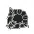 Lunar Phase Bat Iron On Patch