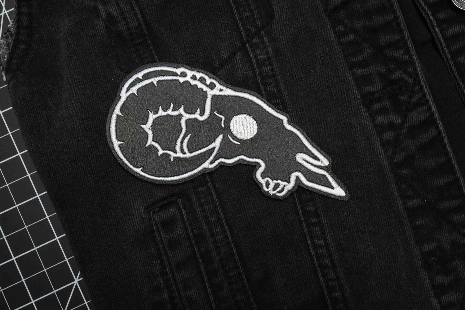 Ram Skull Iron-On Patch