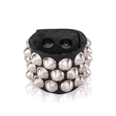 Silver Cone Studded Wristband