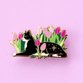 Tulip Cat Enamel Pin