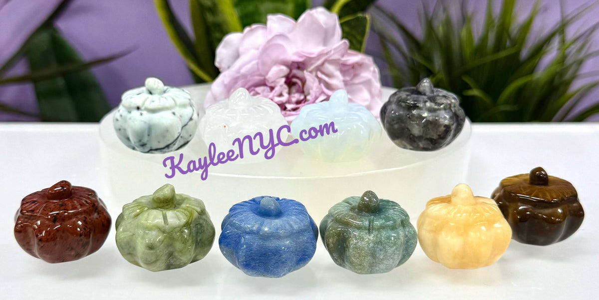Assorted Stone Pumpkins