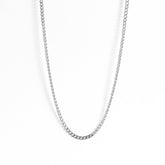 Stainless Steel Curb Chain Necklace