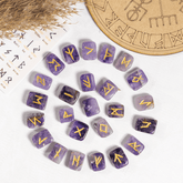 Futhark Rune Set Amethyst