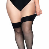 Lucy Plus Fishnet Thigh High Stockings