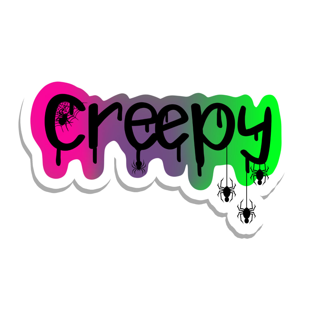 Neon Creepy with Spiders Vinyl Sticker Sticker Rebel and Siren   