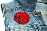 Red Alchemy Medallion Iron On Patch