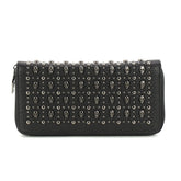 Skull Studs Wallet in Vinyl