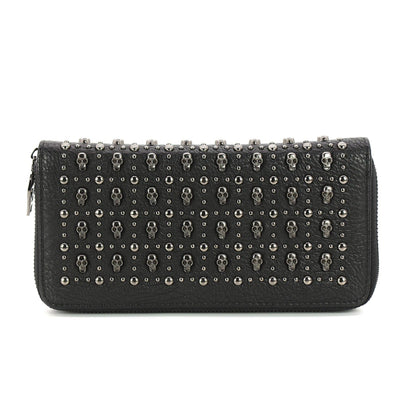 Skull Studs Wallet in Vinyl