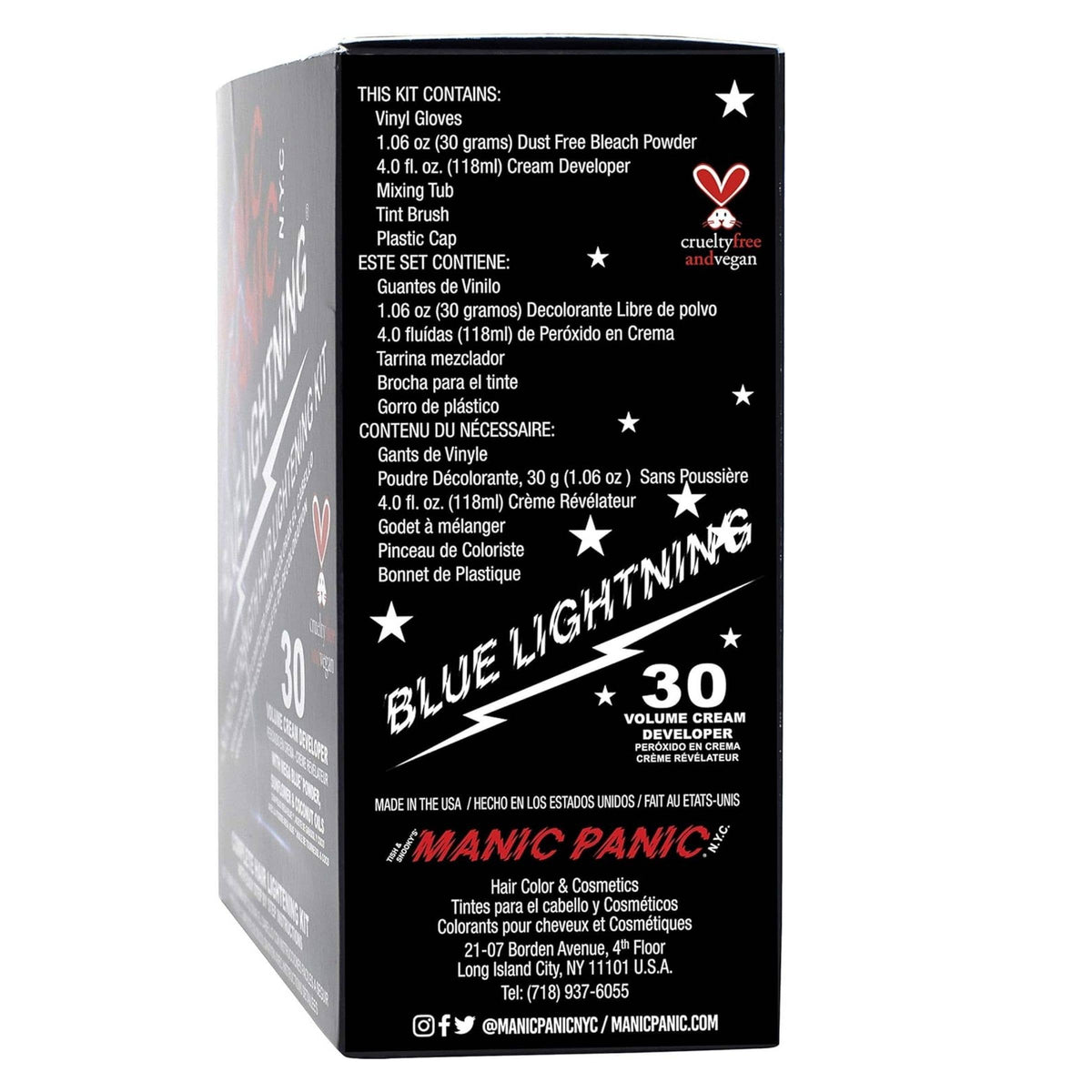Blue Lightning Bleach Kit 30 Volume with Mega Blue Powder