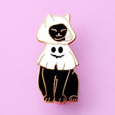 Ghost Costume Cat Enamel Pin