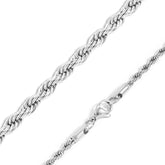 Stainless Steel Rope Chain Necklace