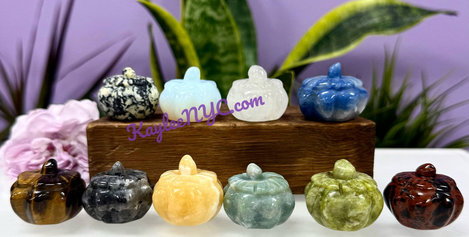 Assorted Stone Pumpkins
