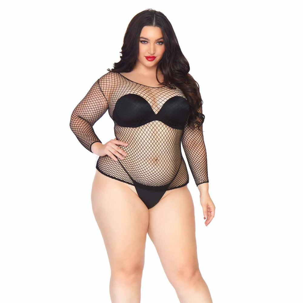 Fishnet Shirt Plus Size