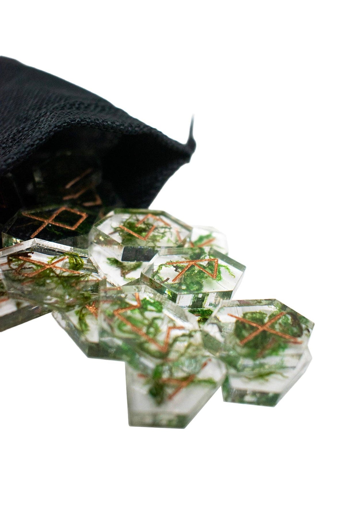 Moss Elder Futhark Rune Set