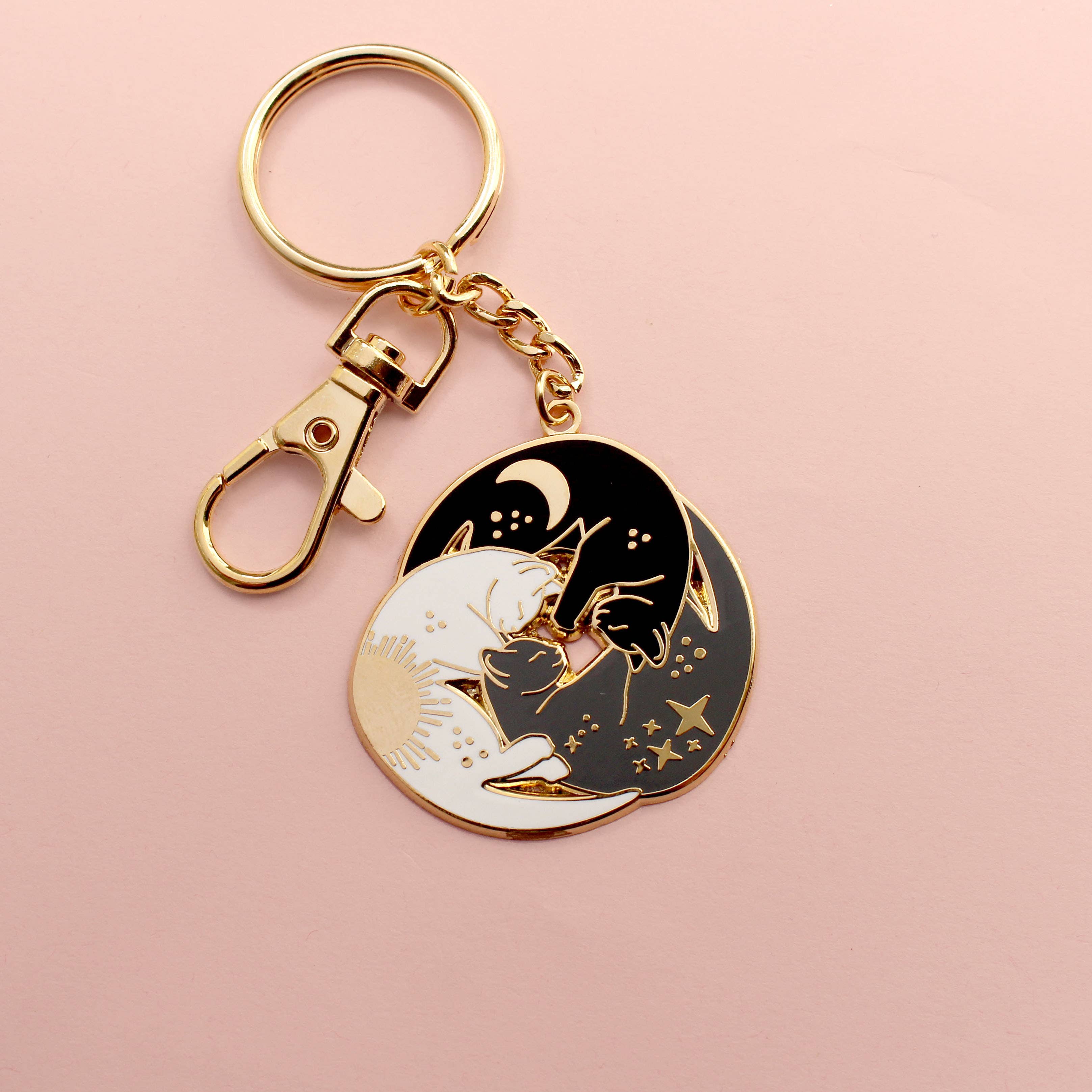 Trio of Cats Keychain