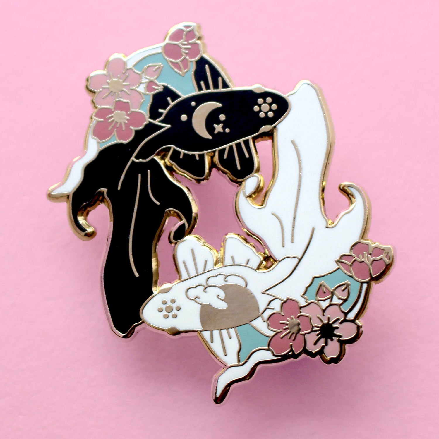 Circling Fish Enamel Pin