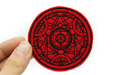 Red Alchemy Medallion Iron On Patch