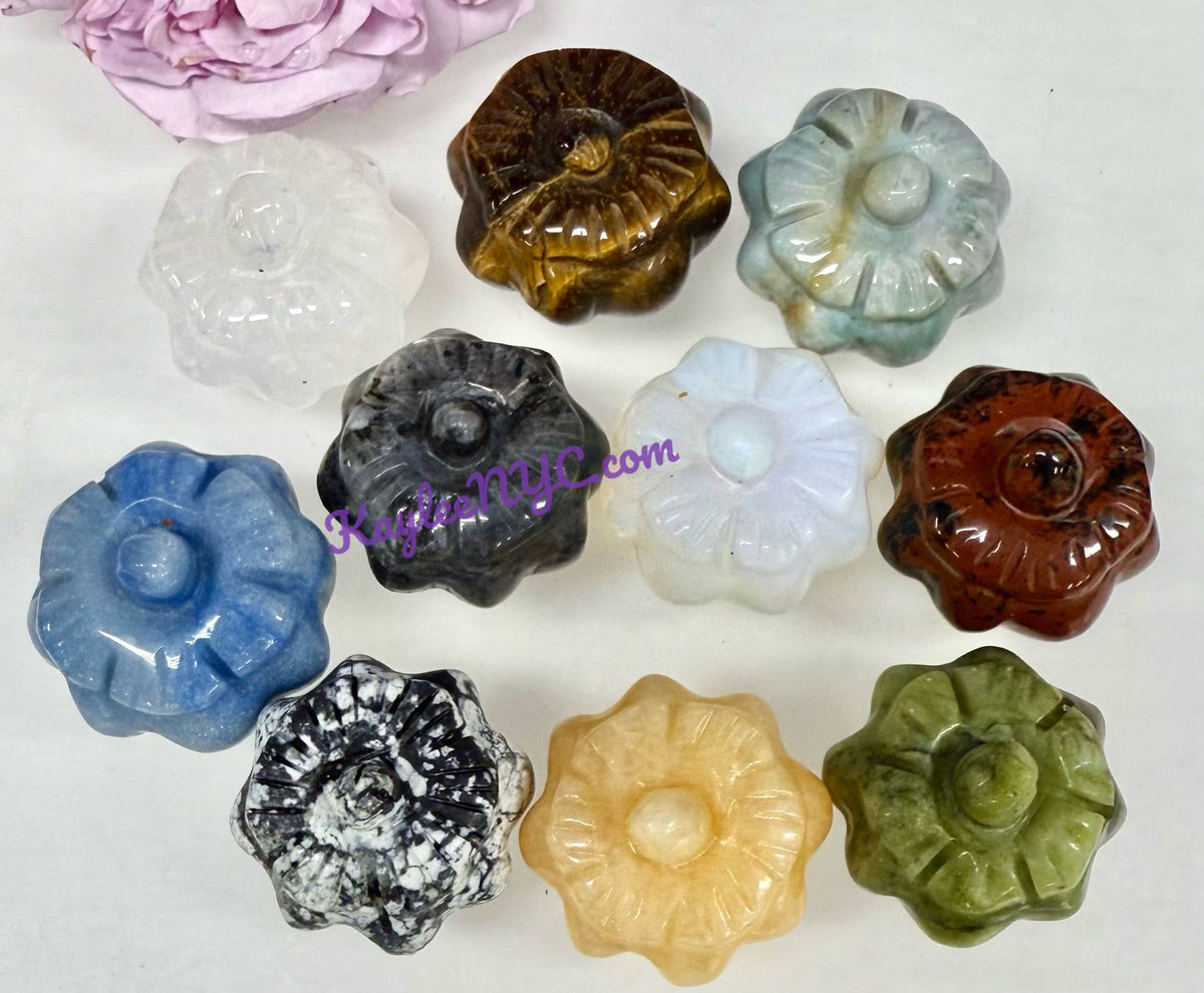 Assorted Stone Pumpkins