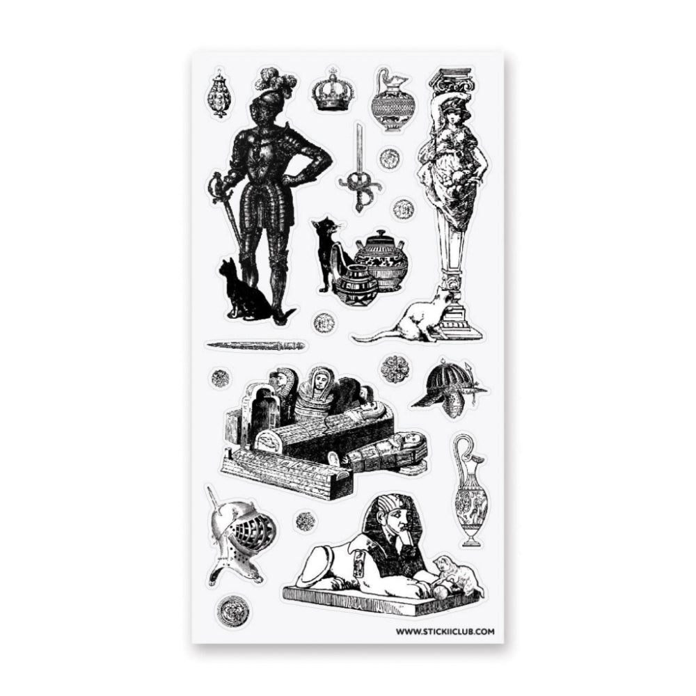 Cats Through History Sticker Sheet