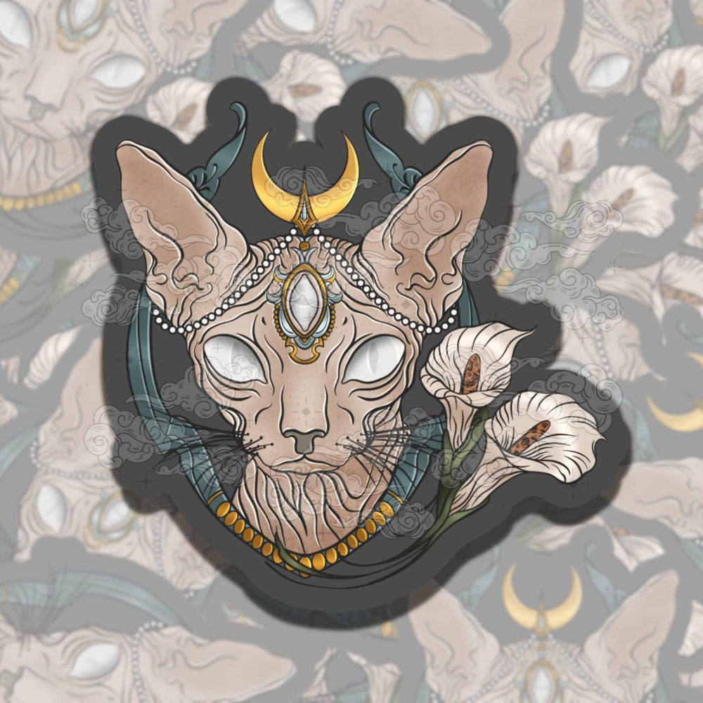 All Seeing Sphynx Vinyl Sticker