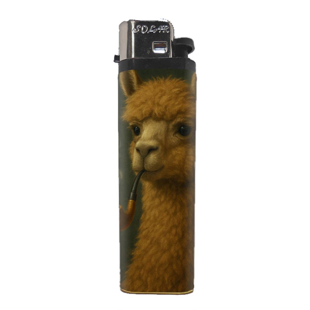 Alpaca with His Pipe Basic Lighter